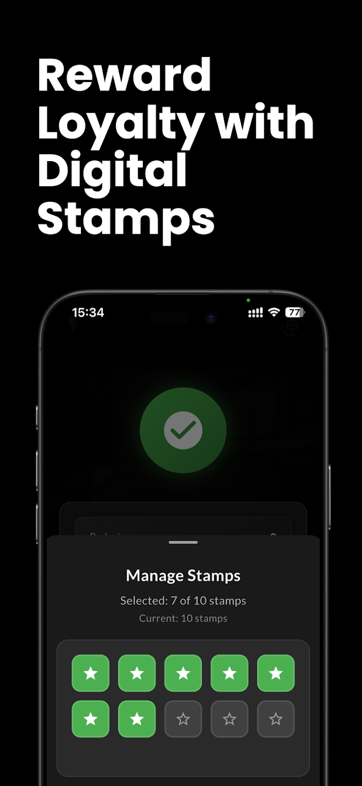 Walletap mobile app — reward loyalty with digital stamps